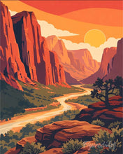 Charger l'image dans la galerie, Diamond Painting - Diamond Painting - Parc national de Zion - Utah