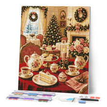 Charger l'image dans la galerie, Diamond Painting - L'heure du thé de Noël