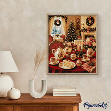 Charger l'image dans la galerie, Diamond Painting - L'heure du thé de Noël