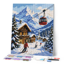 Charger l'image dans la galerie, Diamond Painting - Vacances d'hiver dans les Alpes