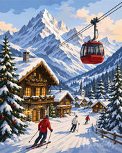 Charger l'image dans la galerie, Diamond Painting - Diamond Painting - Vacances d'hiver dans les Alpes