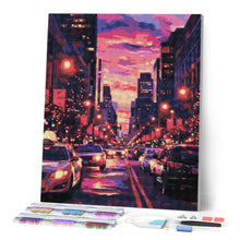 Charger l'image dans la galerie, Diamond Painting - Coucher de soleil urbain