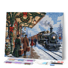 Charger l'image dans la galerie, Diamond Painting - Train des fêtes