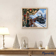 Charger l'image dans la galerie, Diamond Painting - Train des fêtes