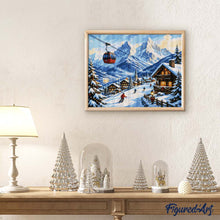 Charger l'image dans la galerie, Diamond Painting - Escapade de Noël dans les Alpes