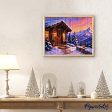 Charger l'image dans la galerie, Diamond Painting - Chalet d'hiver chaleureux