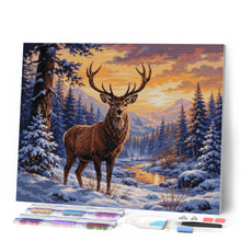 Charger l'image dans la galerie, Diamond Painting - Majestueux cerf d'hiver