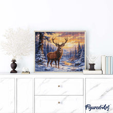 Charger l'image dans la galerie, Diamond Painting - Majestueux cerf d'hiver