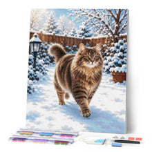 Charger l'image dans la galerie, Diamond Painting - Chat dans la neige