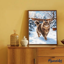 Charger l'image dans la galerie, Diamond Painting - Chat dans la neige