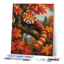 Charger l'image dans la galerie, Diamond Painting - Panda Roux dans un Érable
