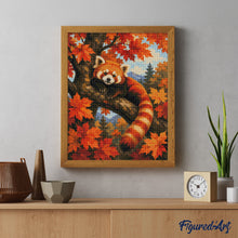 Charger l'image dans la galerie, Diamond Painting - Panda Roux dans un Érable