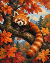 Charger l'image dans la galerie, Diamond Painting - Diamond Painting - Panda Roux dans un Érable