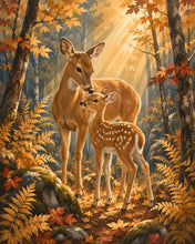 Charger l'image dans la galerie, Diamond Painting - Diamond Painting - Biche et Faon dans la Clairière