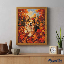 Charger l'image dans la galerie, Diamond Painting - Corgi Joyeux dans les Feuilles d'Automne