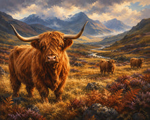 Charger l'image dans la galerie, Diamond Painting - Diamond Painting - Troupeau de Highlands dans le Glen