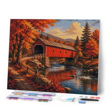 Charger l'image dans la galerie, Diamond Painting - Pont Couvert en Automne