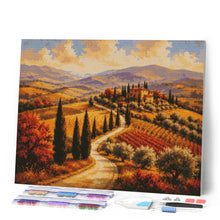 Charger l'image dans la galerie, Diamond Painting - Collines Toscanes aux Cyprès