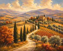Charger l'image dans la galerie, Diamond Painting - Diamond Painting - Collines Toscanes aux Cyprès