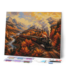 Charger l'image dans la galerie, Diamond Painting - Train à Vapeur dans la Vallée en Automne