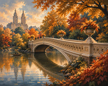 Charger l'image dans la galerie, Diamond Painting - Diamond Painting - Central Park en Automne avec le Bow Bridge