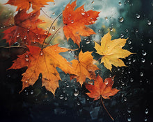 Charger l'image dans la galerie, Diamond Painting - Diamond Painting - Feuilles d'Érable après la Pluie