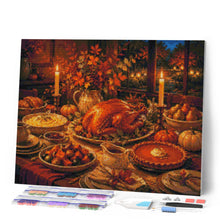 Charger l'image dans la galerie, Diamond Painting - Table de Thanksgiving aux Bougies