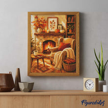 Charger l'image dans la galerie, Diamond Painting - Cheminée douillette et plaid tricoté