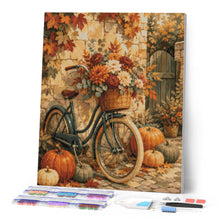 Charger l'image dans la galerie, Diamond Painting - Vélo Fleuri et Citrouilles