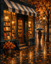 Charger l'image dans la galerie, Diamond Painting - Diamond Painting - Librairie d'Automne sous la Pluie