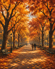 Charger l'image dans la galerie, Diamond Painting - Diamond Painting - Promenade à Central Park en Automne