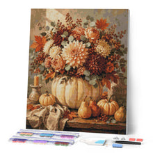 Charger l'image dans la galerie, Diamond Painting - Centre de Table Floral aux Citrouilles