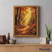 Charger l'image dans la galerie, Diamond Painting - Sentier Forestier et rayons de Soleil