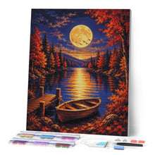 Charger l'image dans la galerie, Diamond Painting - Harvest Moon sur le Lac