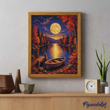 Charger l'image dans la galerie, Diamond Painting - Harvest Moon sur le Lac