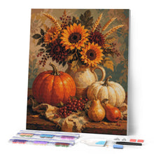 Charger l'image dans la galerie, Diamond Painting - Nature Morte avec Citrouilles et Tournesols