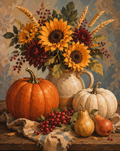 Charger l'image dans la galerie, Diamond Painting - Diamond Painting - Nature Morte avec Citrouilles et Tournesols