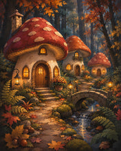 Charger l'image dans la galerie, Diamond Painting - Diamond Painting - Village Enchanté en Champignons