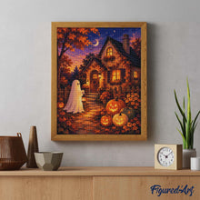Charger l'image dans la galerie, Diamond Painting - Cottage aux Citrouilles et Fantome
