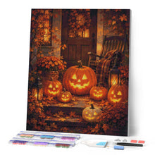 Charger l'image dans la galerie, Diamond Painting - Jack o Lantern devant la Porte