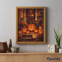 Charger l'image dans la galerie, Diamond Painting - Jack o Lantern devant la Porte