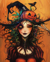 Charger l'image dans la galerie, Diamond Painting - Diamond Painting - Portrait de Sorcière d'Halloween