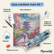 Charger l'image dans la galerie, Broderie Diamant - Cheval et fond coloré 40x50cm toile tendue sur châssis