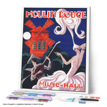 Charger l'image dans la galerie, Diamond Painting - Broderie Diamant - Affiche Moulin Rouge - Music Hall 40x50cm toile tendue sur châssis