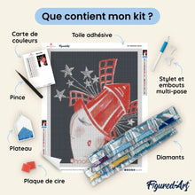 Charger l'image dans la galerie, Broderie Diamant - Affiche Moulin Rouge - Paris aux Etoiles