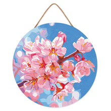 Charger l'image dans la galerie, Broderie Diamant sur Disque en Bois - Fleurs de cerisier