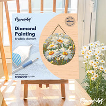 Charger l'image dans la galerie, Diamond Painting sur Disque en Bois - Marguerites