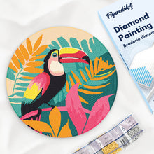 Charger l'image dans la galerie, Diamond Painting sur Disque en Bois - Toucan Tropical