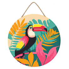 Charger l'image dans la galerie, Diamond Painting sur Disque en Bois - Toucan Tropical