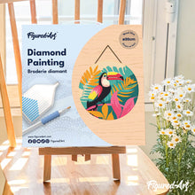 Charger l'image dans la galerie, Diamond Painting sur Disque en Bois - Toucan Tropical